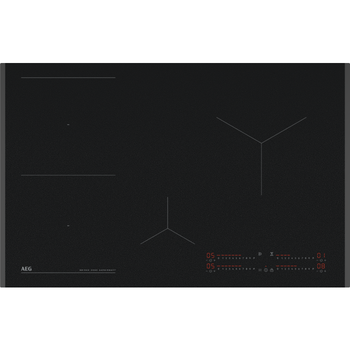 6000 Bridge - induction Taque de cuisson SaphirMatt® 80 cm