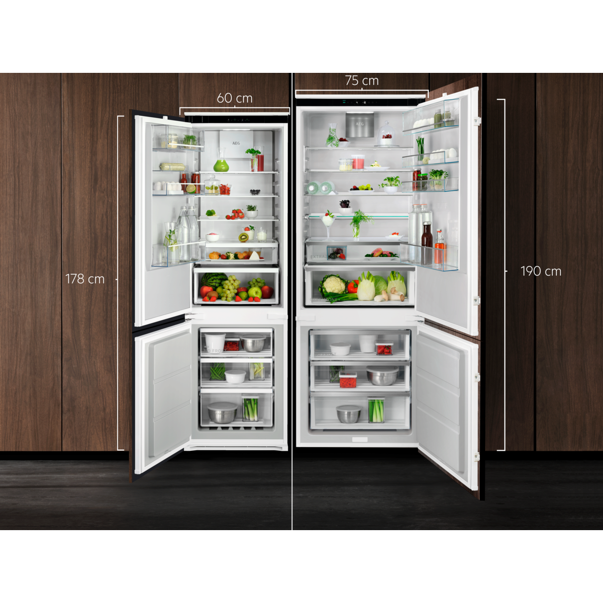 AEG - Combi frigo/congélateur encastrable - NSC7P751DS