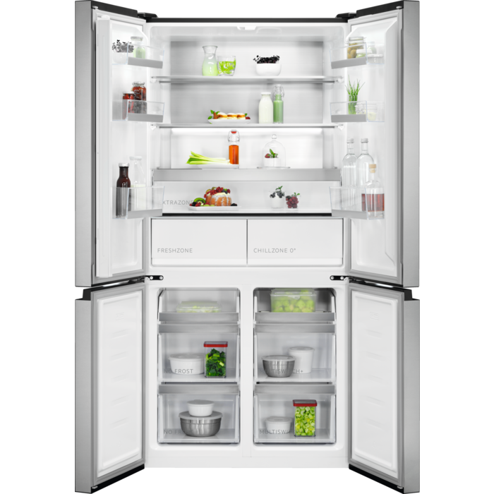 9000 MultiSwitch - Frigo-congélateur pose-libre 190 cm look inox