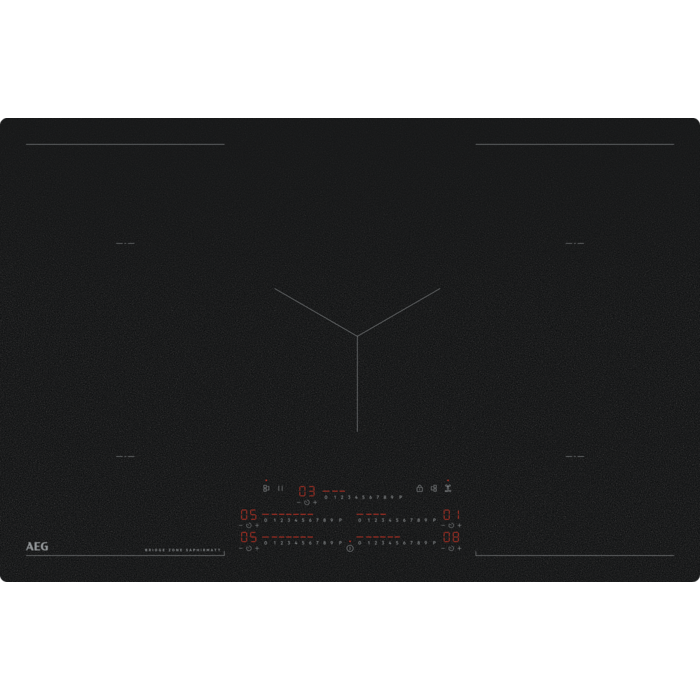 6000 MultipleBridge - induction Taque de cuisson SaphirMatt® 80 cm