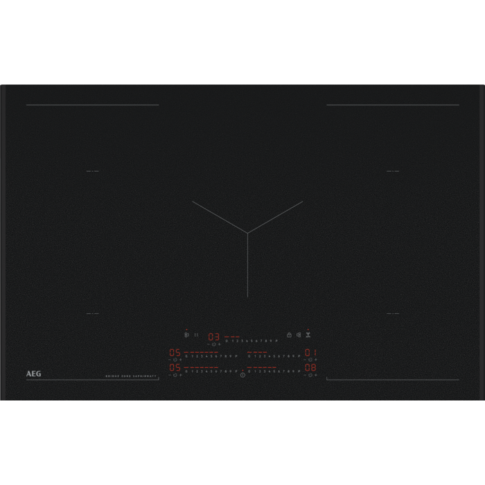 6000 MultipleBridge - induction Taque de cuisson SaphirMatt® 80 cm