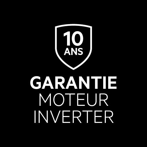  10 ans de garantie sur le moteur inverter