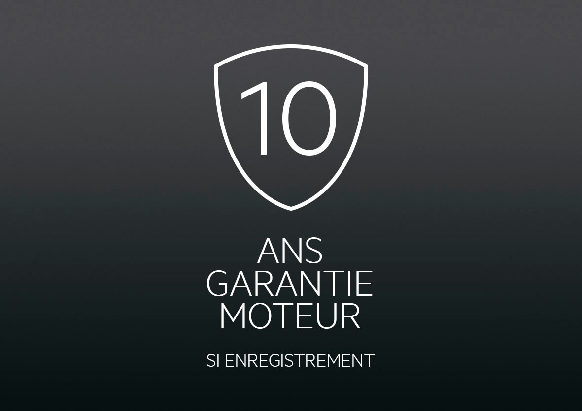 10 jaar motor garantie